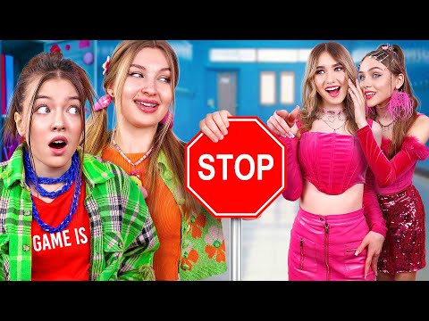 Видео: Новенькая Девушка Vs Mean Girls! Простушка Стала Красоткой За День