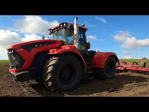 Видео: Дискуем бурьян на Кировец К742м #кировец #horsch