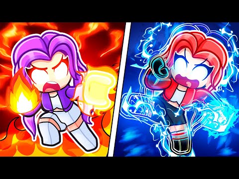 Видео: Моя девушка против моей бывшей девушки со стихийными силами...