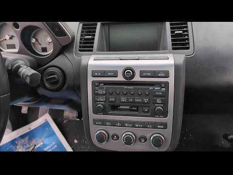 Видео: Как отключить навигацию и стереосистему радио в Nissan Murano 2003-2007 годов выпуска
