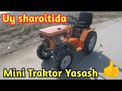 Видео: Uy sharoitida mini traktor yasash/Изготовление минитрактора в домашних условиях