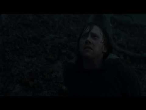 Видео: Гарри Поттер и Дары Смерти часть 1 (Рон уничтожает Кристраж)