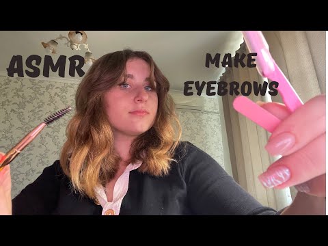 Видео: АСМР • оформлю ваши бровки 👁️🤍 ASMR • doing your eyebrows