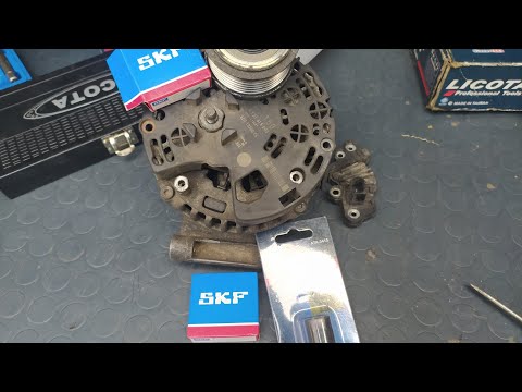 Видео: Замена обгонной муфты генератора Форд транзит 2.4-2.2  #обгоннаямуфта#ina/luk#генератор#bosh