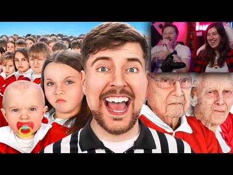 Видео: Люди с 1 до 100 Лет Сражаются за 500,000 | РЕАКЦИЯ на MrBeast