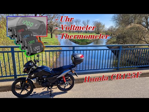Видео: Honda CB125F установка Датчика 3х1 с AliExpress. Montage mit geschaltetes Plus.