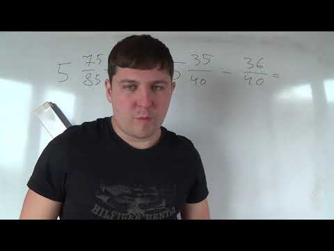 Видео: Разность смешанных чисел с разными знаменателями 5. Математика 6 класс.