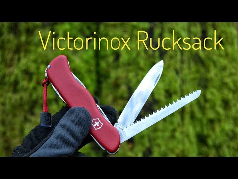 Видео: Нож Victorinox Rucksack. Тест/ testing