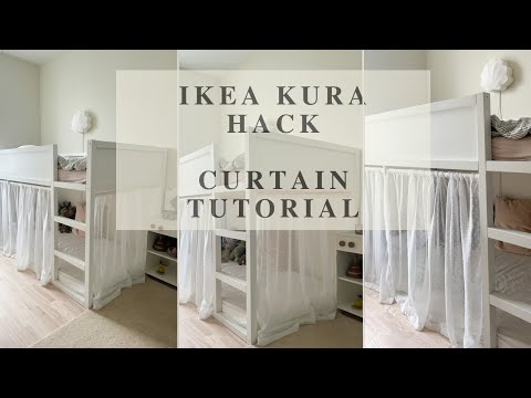 Видео: Лайфхак по переделке кровати IKEA KURA │ Урок по пошиву штор