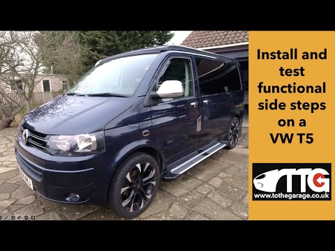 Видео: Установка и проверка функциональных подножек на кемпер VW T5