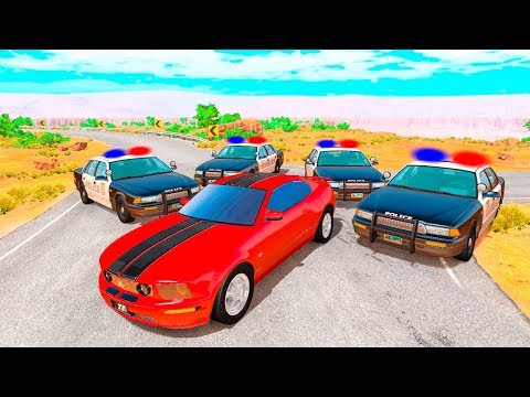 Видео: ПОПАЛ В ЛОВУШКУ! ПОЛИЦЕЙСКАЯ ПОГОНЯ ЗА ГОНЩИКОМ НА БЫСТРОЙ МАШИНЕ! УГАРНЫЕ ПОГОНИ В BeamNG.drive