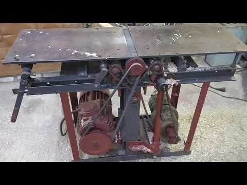 Видео: фуганок с рейсмусом самодельный 2#2 пробный пуск.Jointer with reismus.