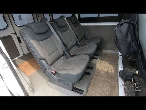 Видео: Установка в Ford Transit сидений от Renault Espace