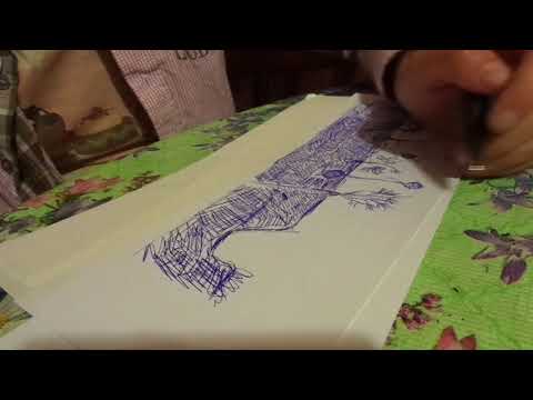 Видео: асмр от Лёли - рисую ручкой по бумажке в деревне