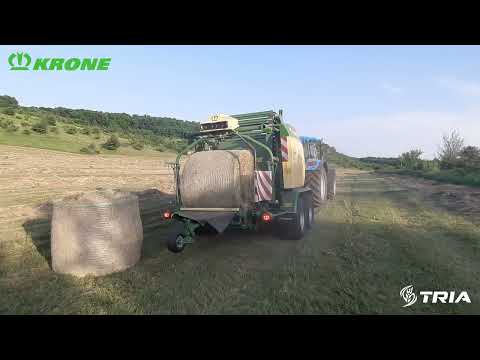 Видео: COMPRIMA CF155XC KRONE комбинация пресс-подборщика с обматывающим устройством в Днепропетровской обл