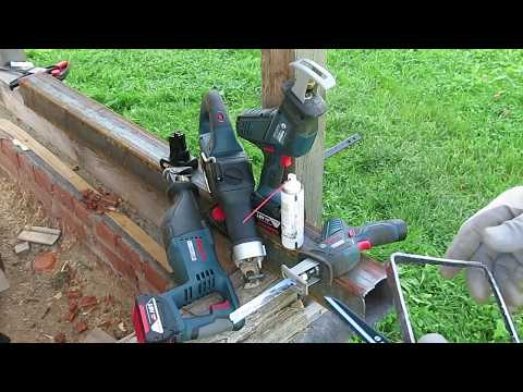 Видео: GSA 18V-32 & GSA 18 V-LI & GSA 18 V-LI Compact & GSA 10,8 V-LI. Test 2. Квадратная труба 100 мм.