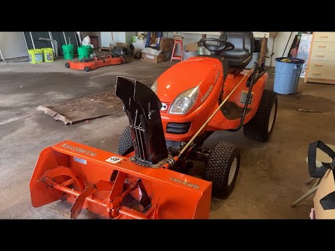 Видео: Пора снять снегоочиститель с Kubota!
