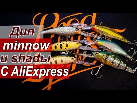 Видео: Диповые шеды и минноу с AliExpress | Лайт воблеры из китая | Обзор + немного рыбалки