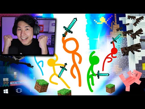 Видео: Стикмандар Майнкрафтта - Animation vs. Minecraft (Эпик сәттер)