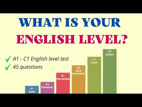 Видео: Какой у вас уровень английского языка? – Тест на уровень английского языка – Грамматика и аудиров...