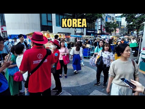 Видео: Прогулка по Мёндону – Уличная еда и мода | Сеул 4K 🇰🇷✨