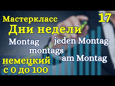 Видео: Немецкий с нуля | ДНИ НЕДЕЛИ | легкие видео уроки А1 | урок 17