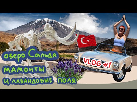 Видео: #1 Озеро Салда, Лавандовые поля, Бурдур // По Турции на авто // Арарат trip