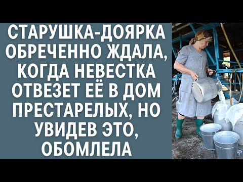 Видео: Старушка-доярка обреченно ждала, когда невестка отвезет её в дом престарелых, но увидев ЭТО обомлела