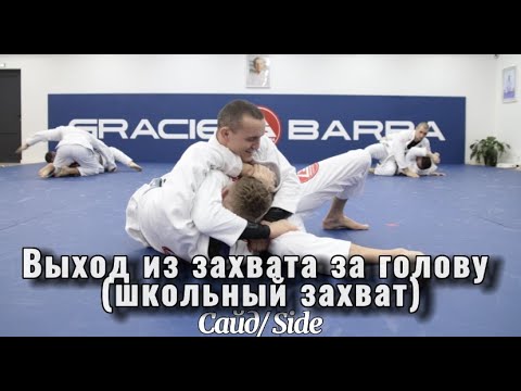 Видео: Выход из захвата за голову (школьный захват)/Сайд (Escape from ground headlock/Side)