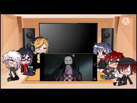 Видео: 😈💖/Реакция Диявольськие вазлубльный на Незуко/💖😈