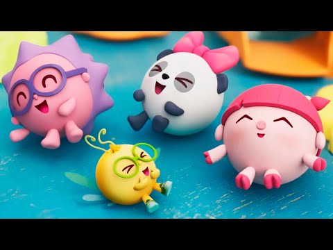 Видео: ЗАМРИ! Малышарики идут в детский сад - НОВАЯ СЕРИЯ мультфильм для малышей