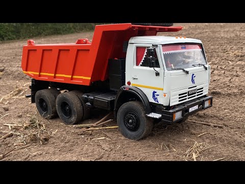 Видео: Kamaz 65115 muldenkipper 1:12 Rc, для камаза 6х6 нет преград