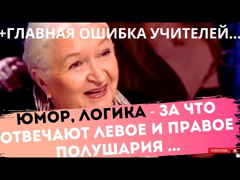 Видео: Левое и правое полушария мозга отвечают за ... Татьяна Черниговская