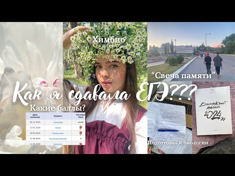 Видео: Как я сдавала ЕГЭ 2024?/ математика, русский, биология/мои баллы/химбио🔬
