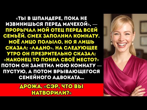 Видео: Мой Папа Запер Меня Дома, Пока Я Не Извинюсь Перед Его Новой Женой… А Потом Он Потерял Сделку…