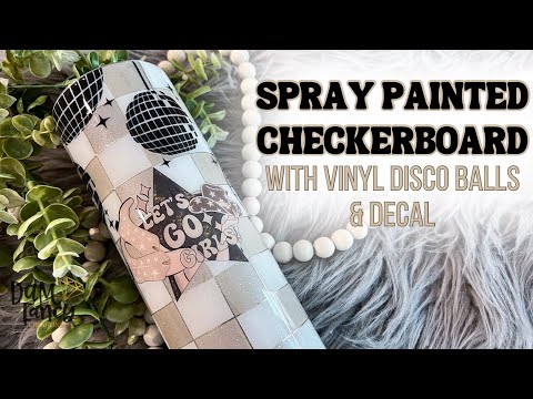 Видео: Мастер-класс по созданию шахматного стакана, окрашенного распылением l DAM Fancy Creations