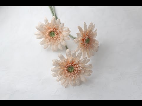 Видео: Мастер класс. Герберы из гофрированной бумаги. Paper flowers