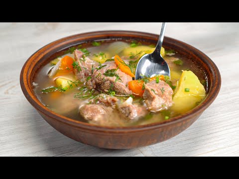 Видео: Простой рецепт! МЯСНОЙ СУП С ОВОЩАМИ - сытно и аппетитно! Рецепт от Всегда Вкусно!