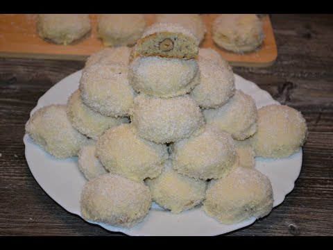 Видео: Печенье "Раффаэлло"//Вкуснейшее песочное печенье!