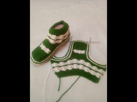 Видео: Плетени Терлици #134 (Knitted Slippers) (Тапочки спицами) (Patik) (Pantufas passo a passo)