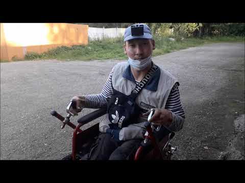 Видео: Рычаговая инвалидная коляска 407 модель, коляска готова к зиме, первый выезд!