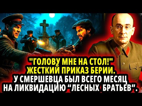 Видео: "ГОЛОВУ МНЕ НА СТОЛ!" ЖЕСТКИЙ ПРИКАЗ БЕРИИ. У СМЕРШЕВЦА БЫЛ 1 МЕСЯЦ НА ЛИКВИДАЦИЮ “ЛЕСНЫХ БРАТЬЕВ”.