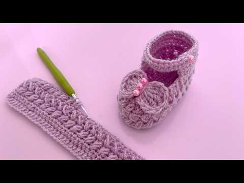 Видео: ЛЕГКАЯ И ОЧЕНЬ НЕЖНАЯ ТУФЛЯ, СВЯЗАННАЯ КРЮЧКОМ