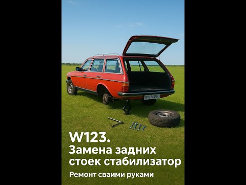 Видео: Замена стойки заднего стабилизатора поперечной устойчивости на Mercedes-Benz W 123.