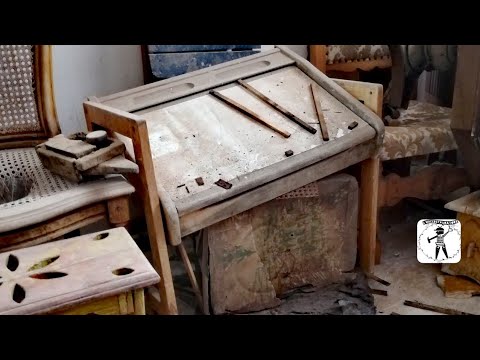 Видео: реставрация и старение старой школьной парты