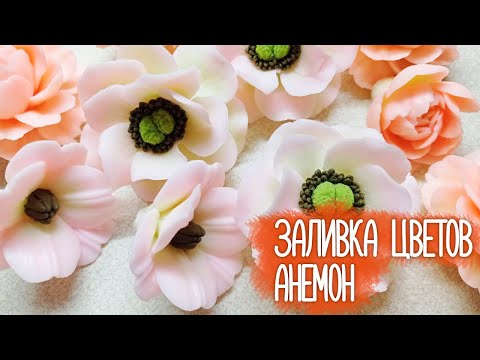 Видео: Заливка цветов. Анемон