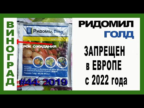 Видео: 🍇 Ридомил Голд. ЧУДОВИЩНАЯ ЛОЖЬ. Какой срок ожидания препарата.