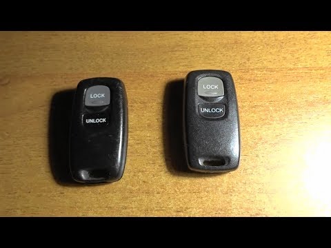 Видео: Как прописать штатный пульт  дистанционного открывания замка на Mazda