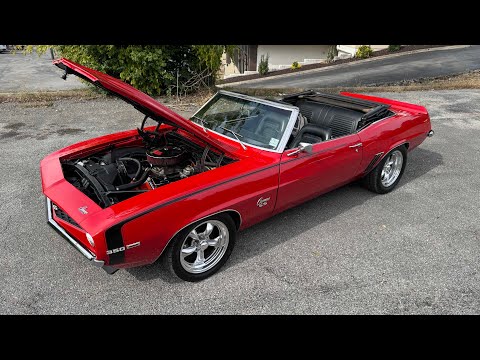 Видео: Тест-драйв Chevrolet Camaro Convertible 1969 года, 49 900 долларов, Maple Motors #3296-1
