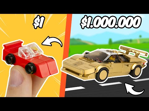 Видео: LEGO Машина за $1 vs $1,000,000